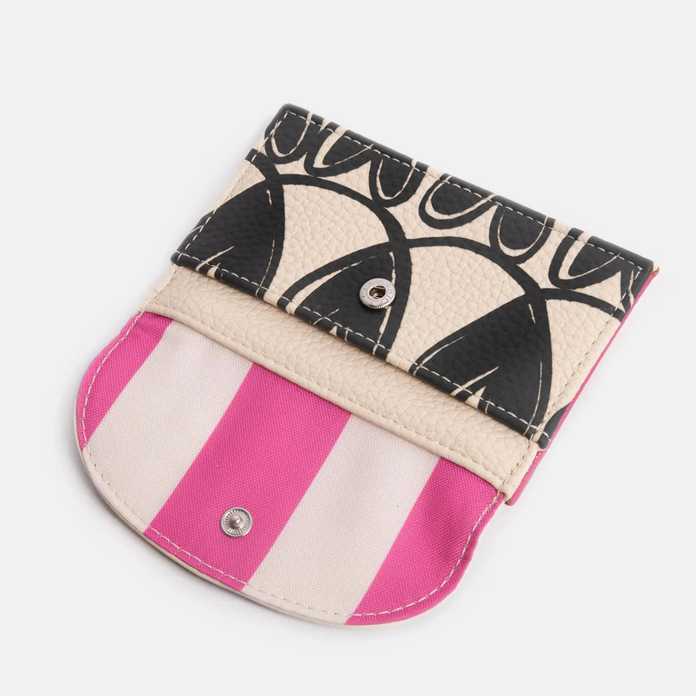 Caroline Gardner - Mono Looped Hearts Card Holder Coin Purse