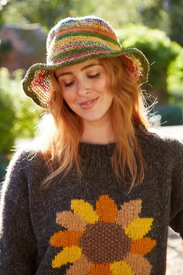 Summer Hemp/Cotton Stripe Hat