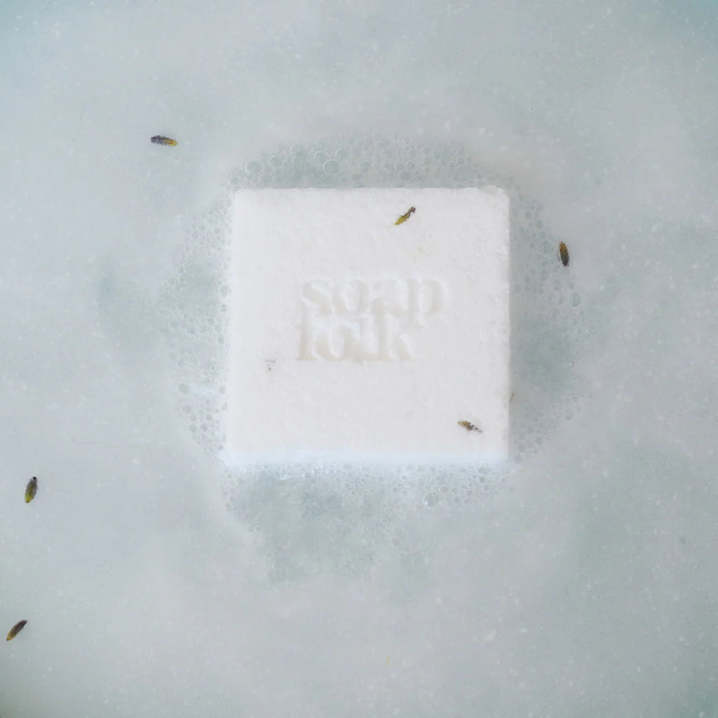 Soap Folk Lavender Salt Bath Cube 150g (Vegan)
