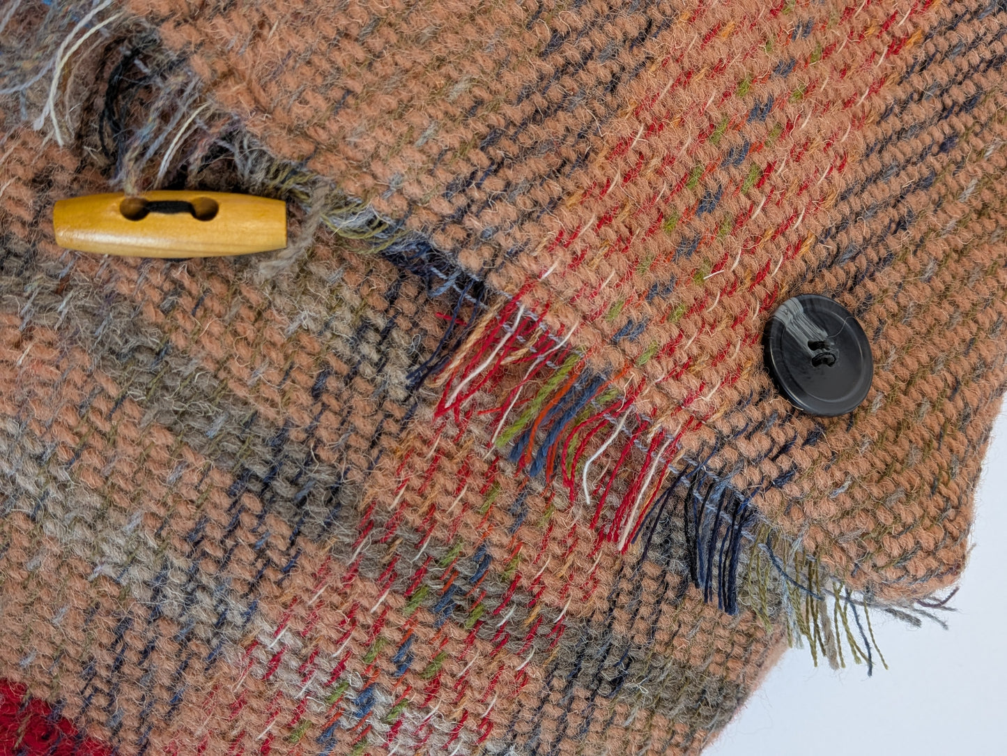 Tweedmill - Recycled Wool Bag - Brown/Red/Green Mix