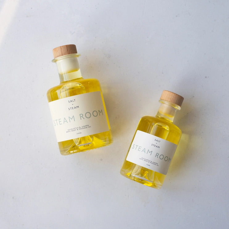 Steam Room Eucalyptus & Juniper Bath & Body Oil 100ml from Salt & Steam
