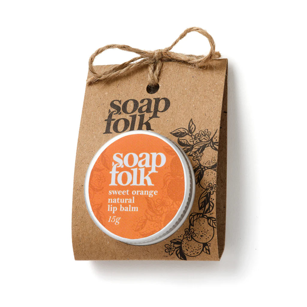 Soap Folk Natural Sweet Orange Lip Balm 15g