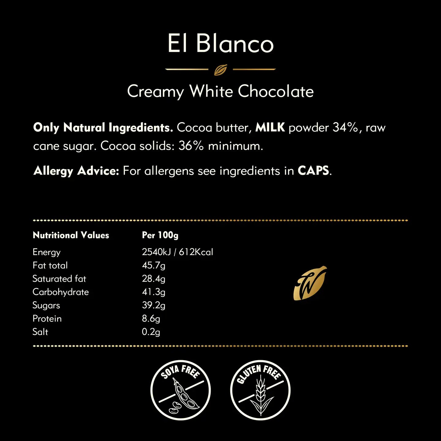 Willie's Cacao El Blanco White Chocolate 50g