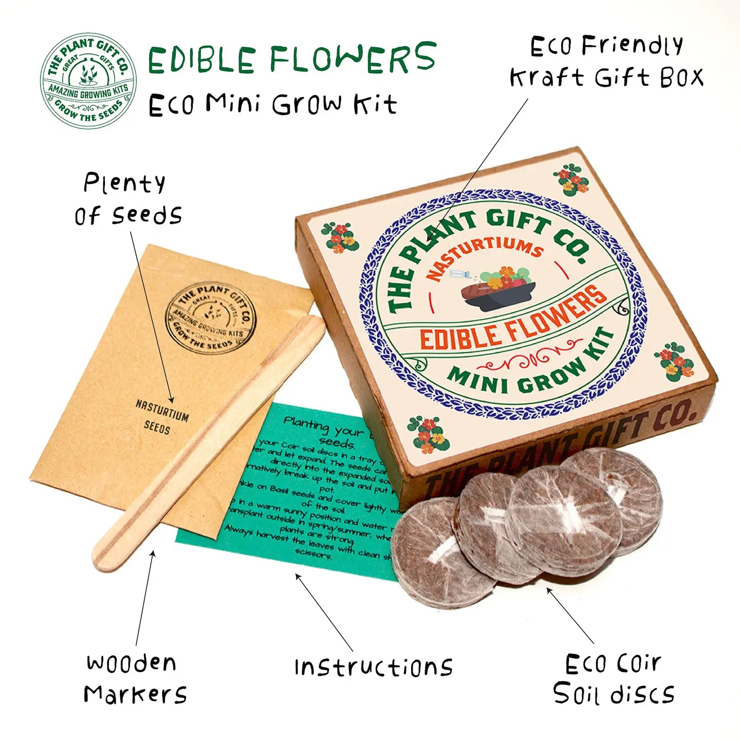 Edible Flowers Eco Mini Grow Kit