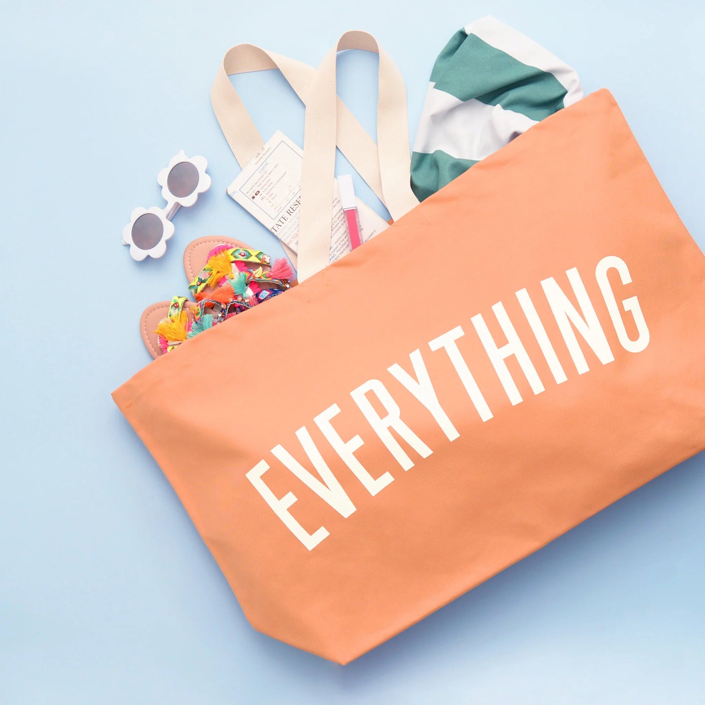 Everything - Peach REALLY BIG Tote Bag