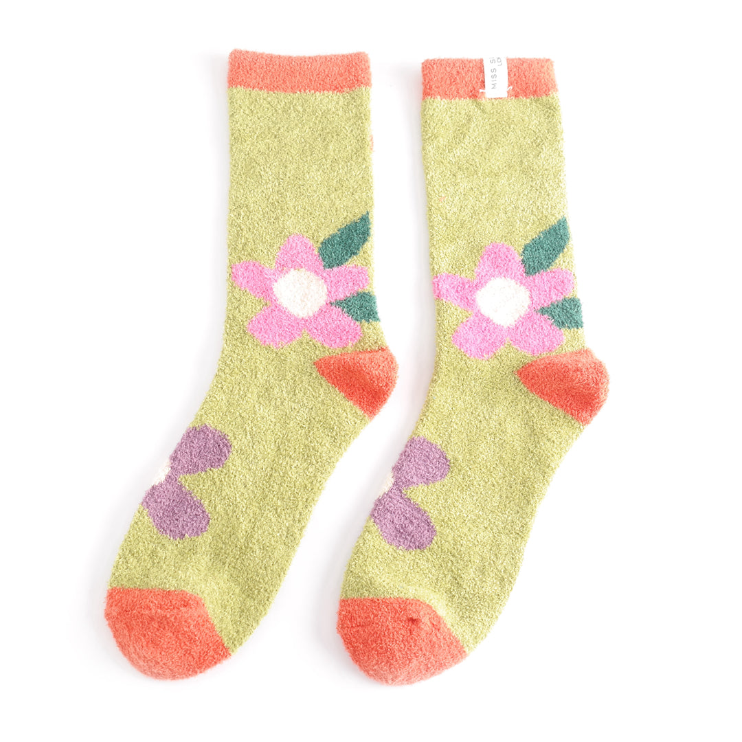 Miss Sparrow Fluffy Flower Socks