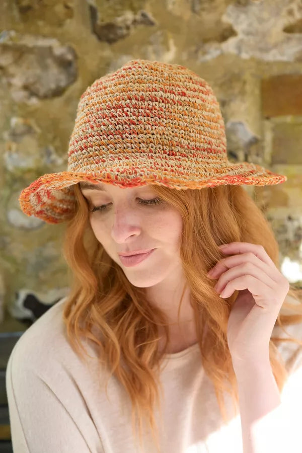 Summer Hemp/Cotton Hat Orange