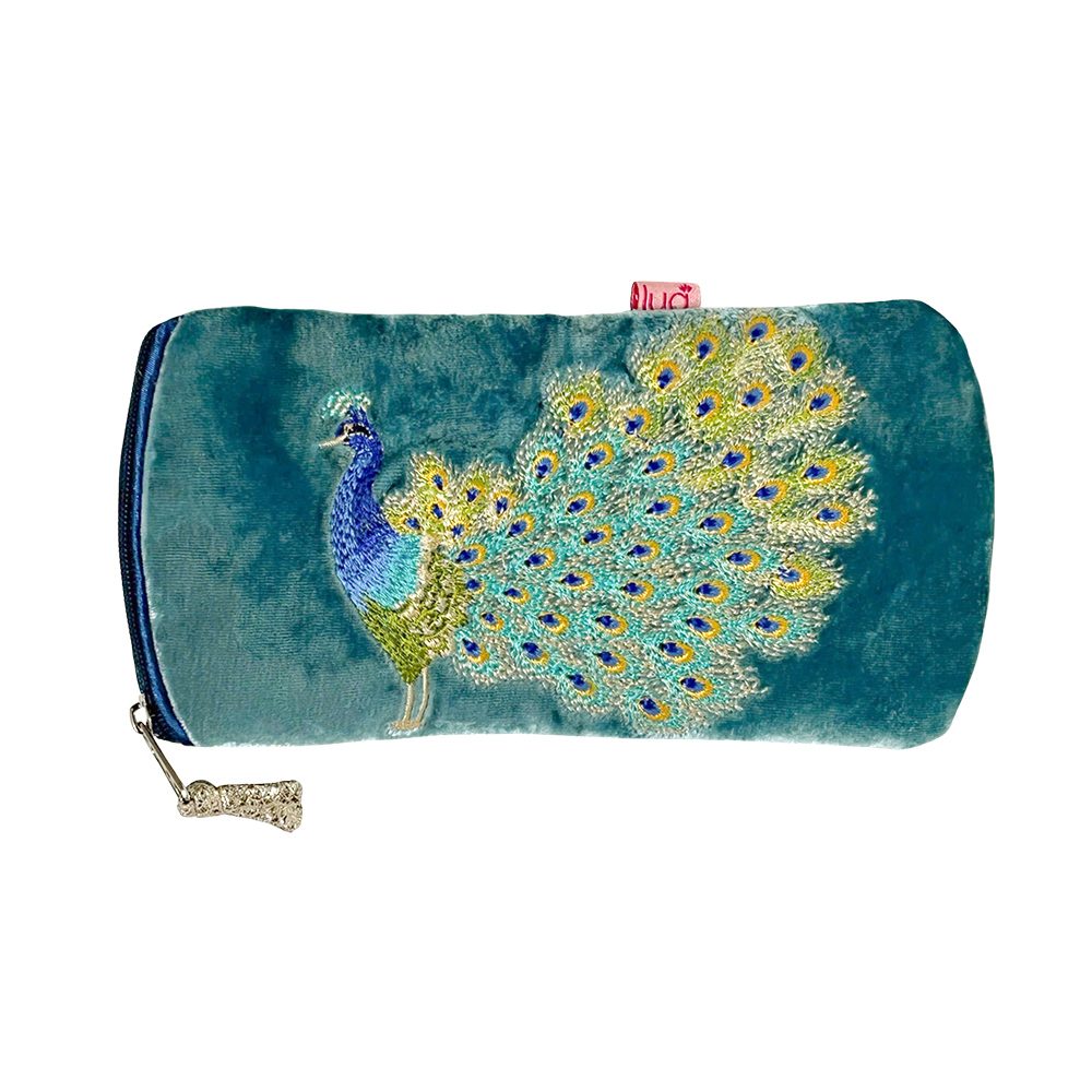 Peacock Glasses Case