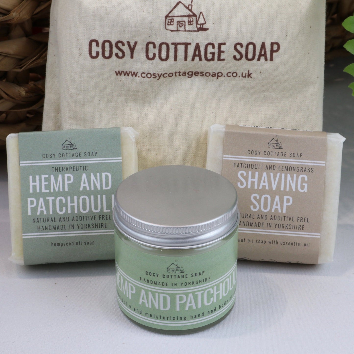 Natural Soap and Cream Gift Set for Him