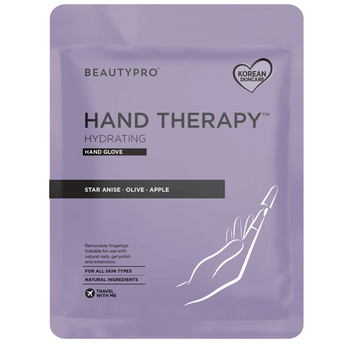 Beauty Pro HAND THERAPY Glove with Removable Finger Tips