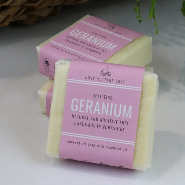 Handmade Geranium Soap 55g