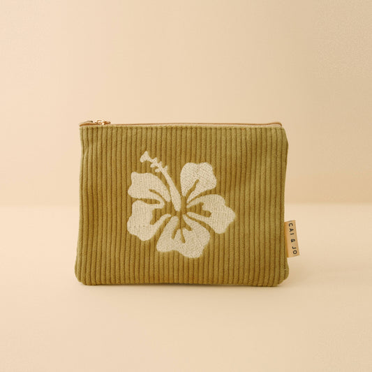 Corduroy Pouch in Olive