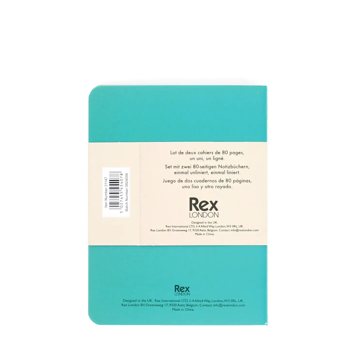 A6 Notebooks (Set of 2) - Green & Aqua