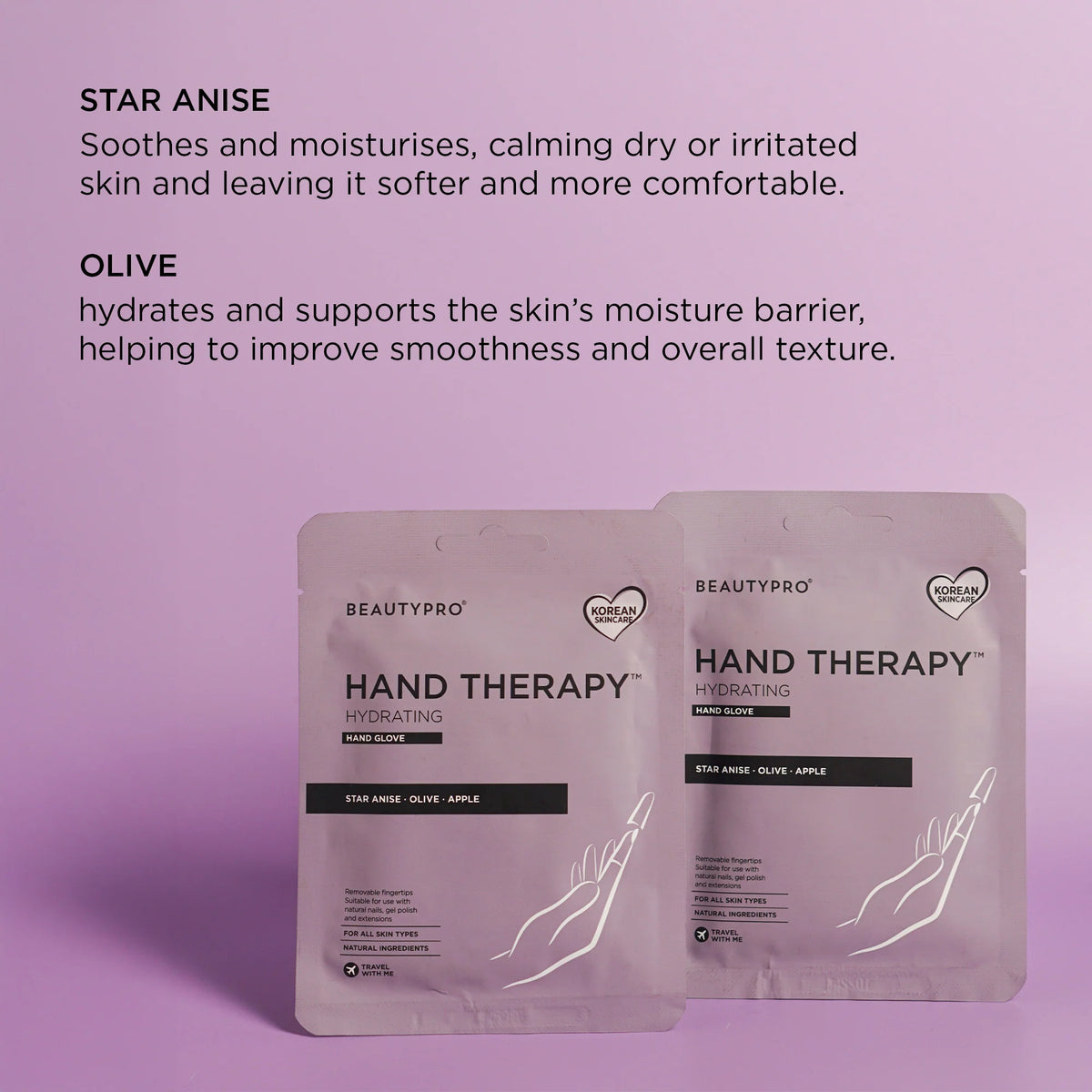 Beauty Pro HAND THERAPY Glove with Removable Finger Tips