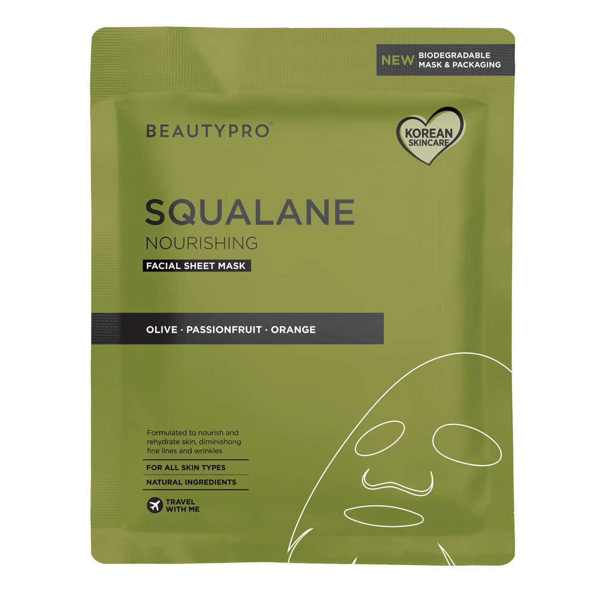 Beauty Pro SQUALANE Nourishing Facial Sheet Mask