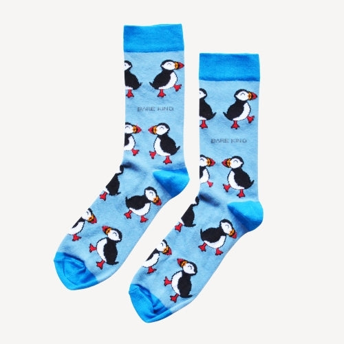 Save the Puffins Bamboo Socks