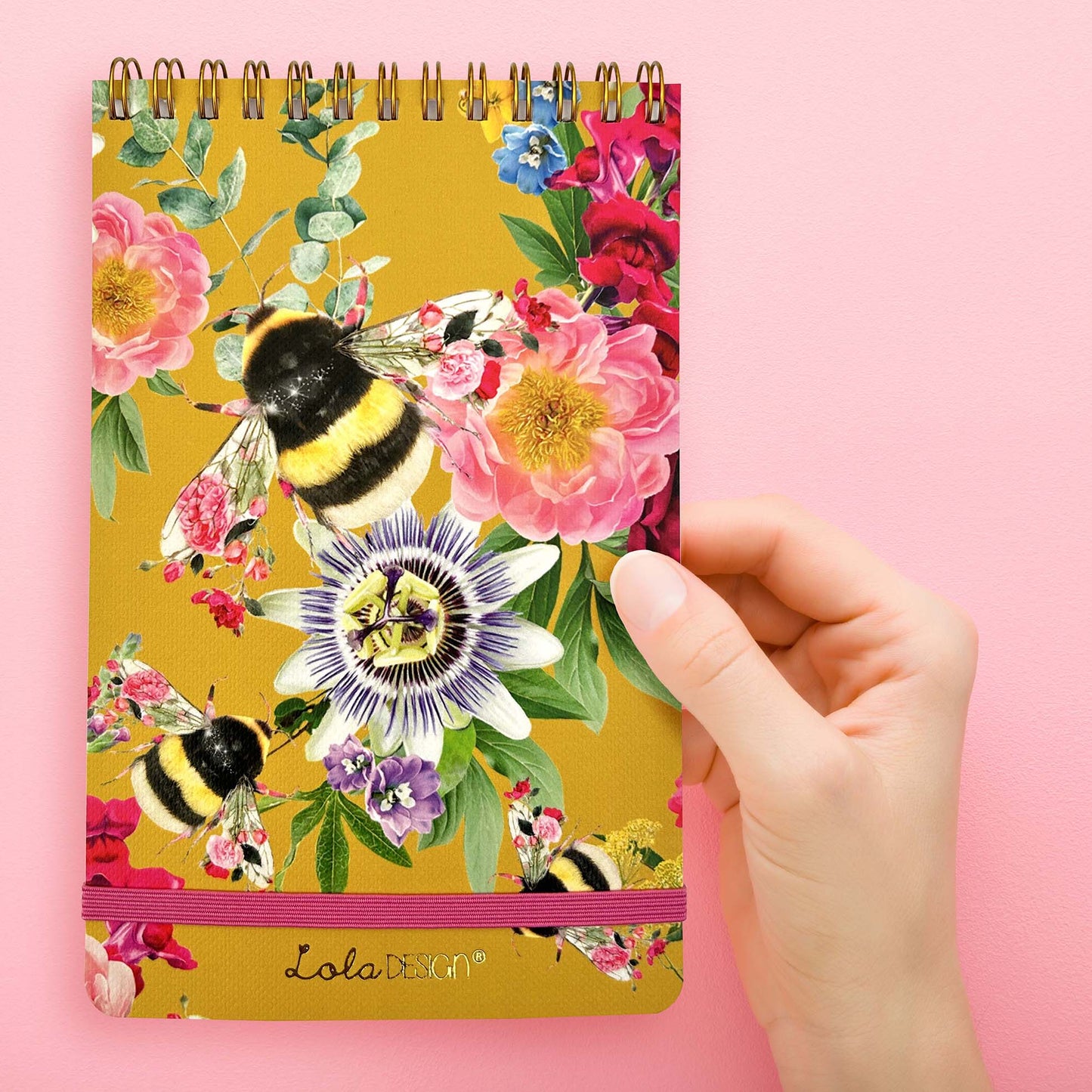 Bee Reporter Notepad with Elastic Closure