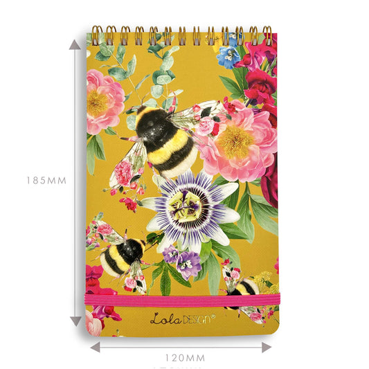 Bee Reporter Notepad with Elastic Closure