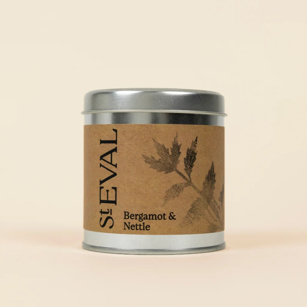 St Eval Bergamot & Nettle Scented Tin Candle