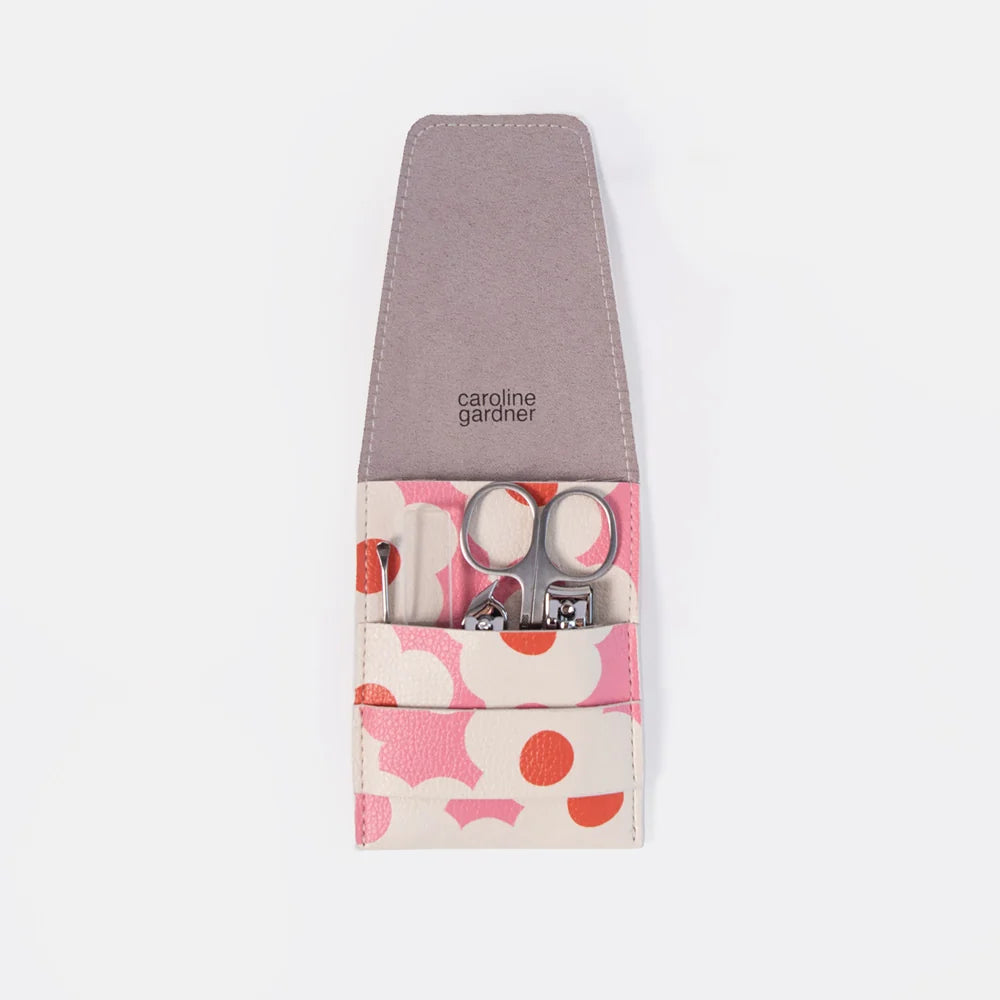 Caroline Gardner  - Pink & Orange Flower Manicure Set