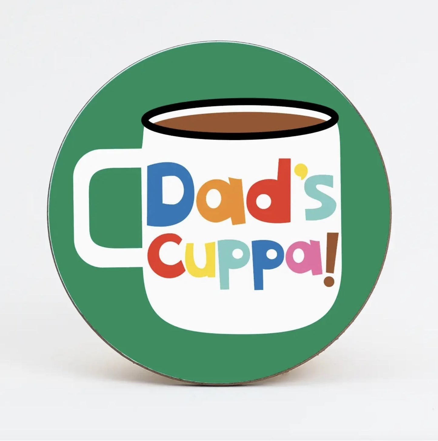 Dad's Cuppa Coaster - Green