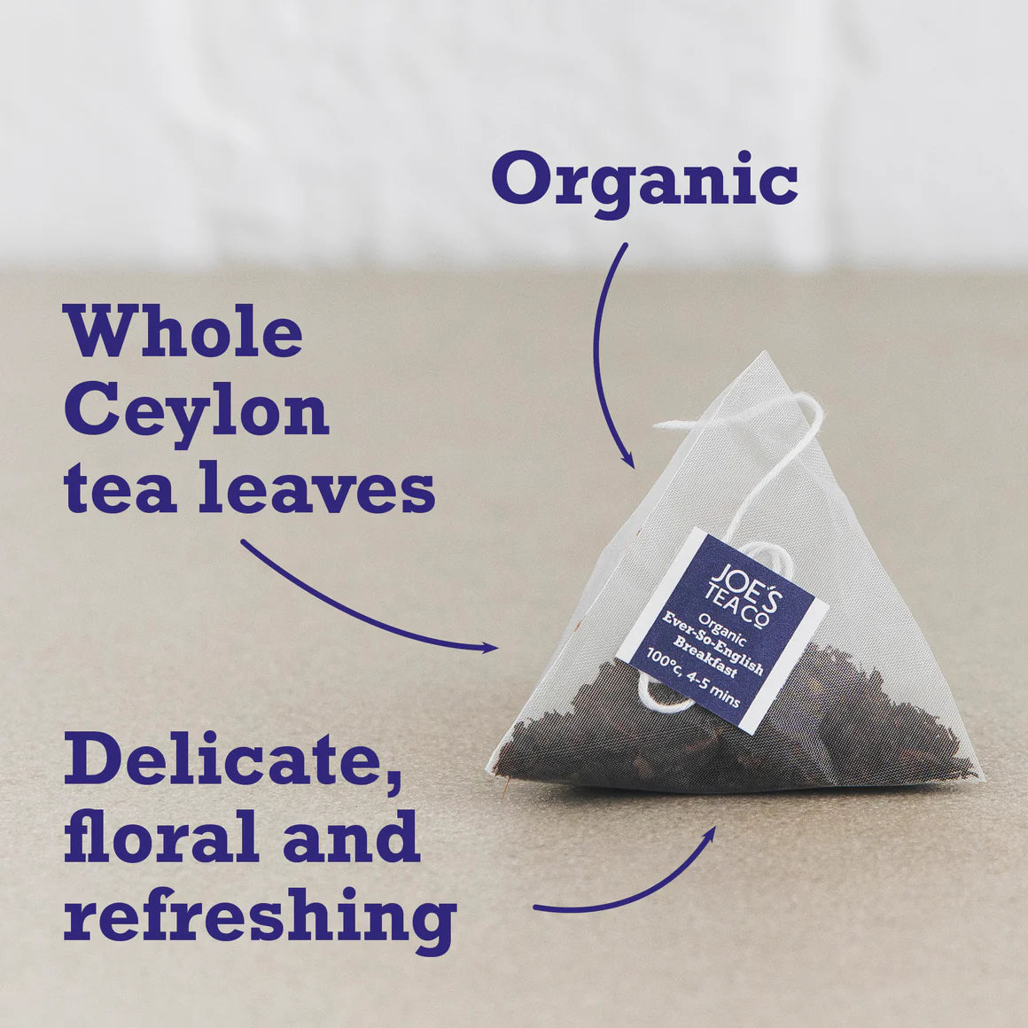 Ever-So-English Breakfast tea bags - 15 pyramid tea bags