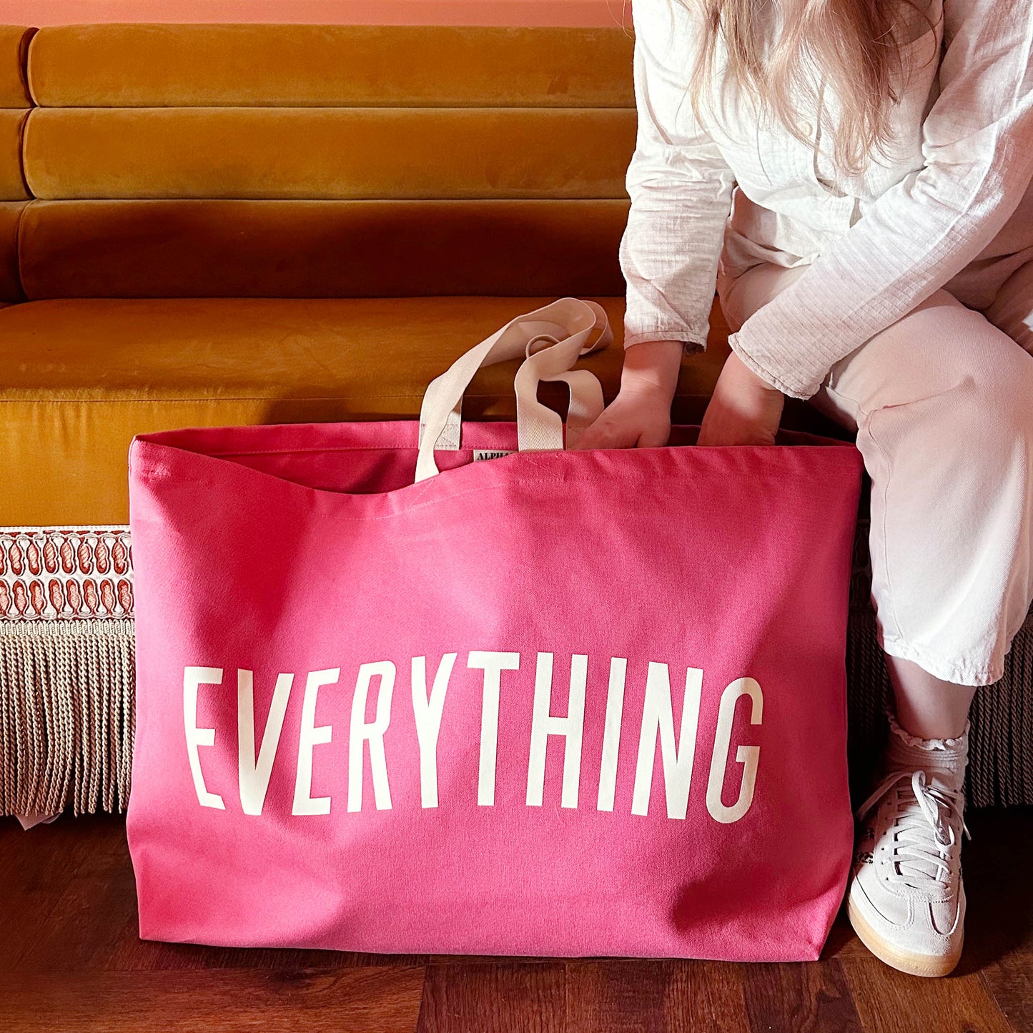 Everything - Bright Pink REALLY BIG Tote Bag