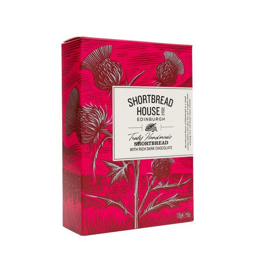 Box of Truly Handmade Shortbread Fingers with Rich Dark Chocolate 170g