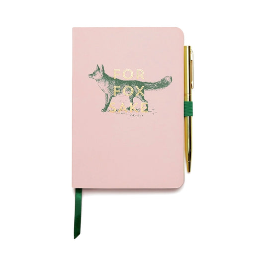 Vintage Sass - For Fox Sake - Notebook with Pen by Designworks Collective