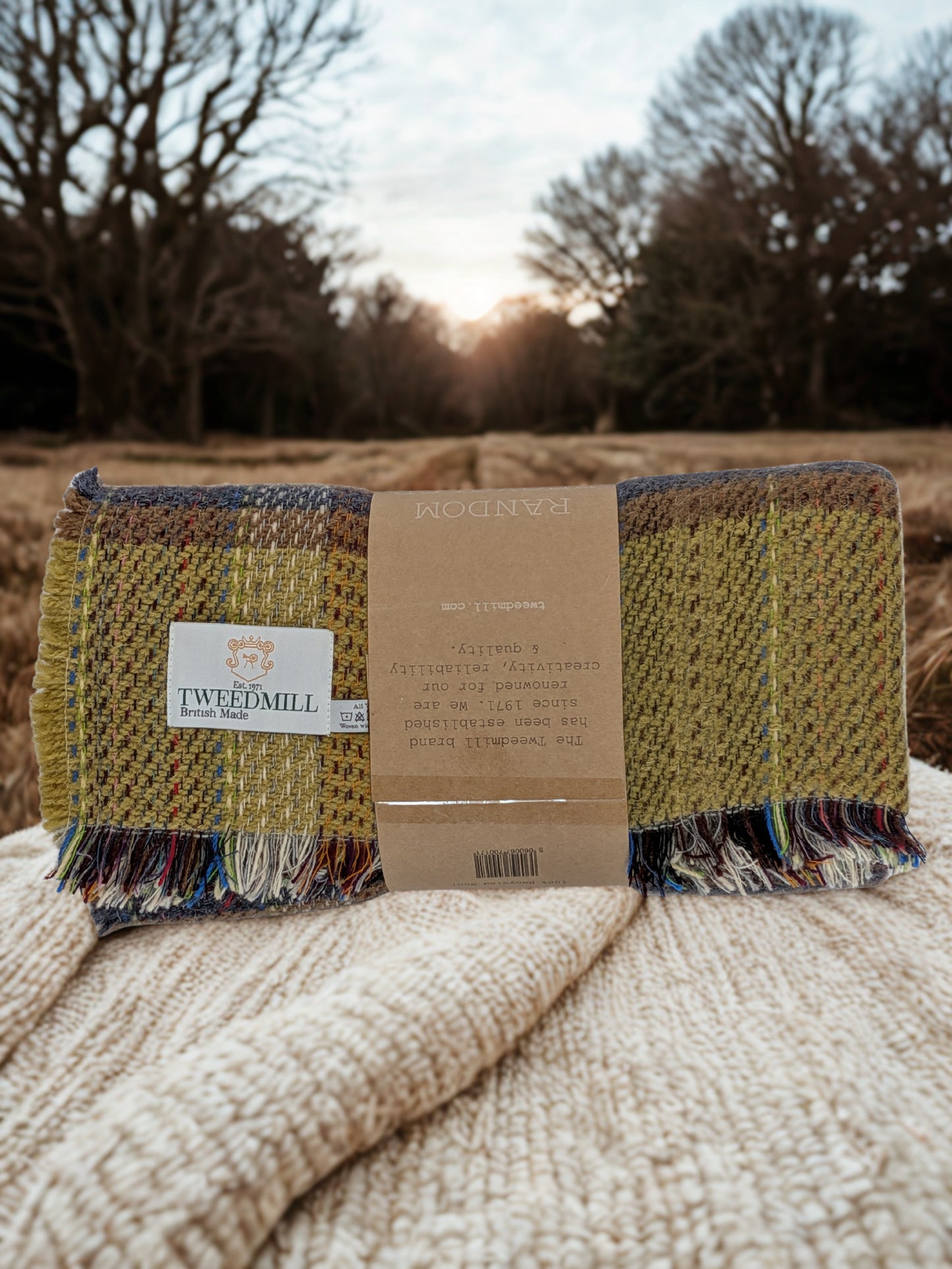 Tweedmill Recycled Rug 120x150cms - Green Mix