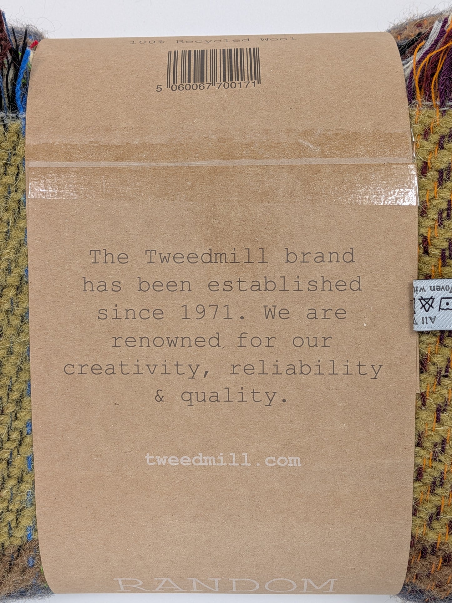 Tweedmill Recycled Rug 120x150cms - Blue Mix