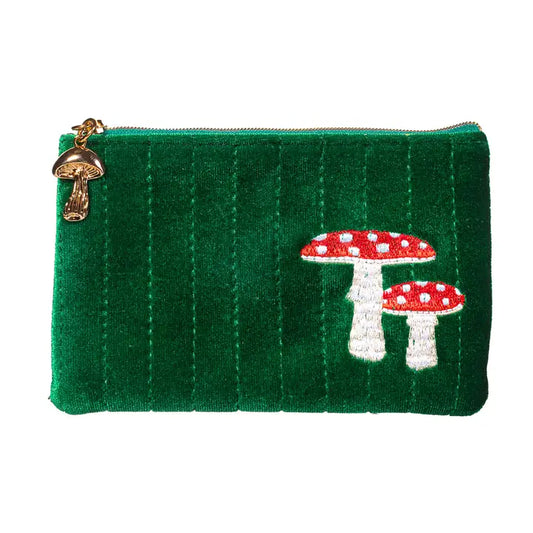 Mushroom Embroidered Purse