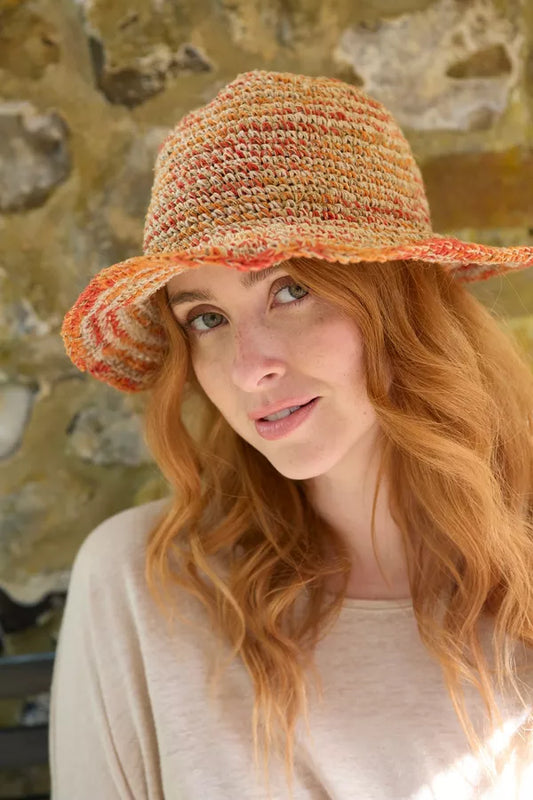 Summer Hemp/Cotton Hat Orange