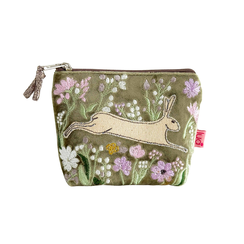 Hare & Flowers Mini Purse