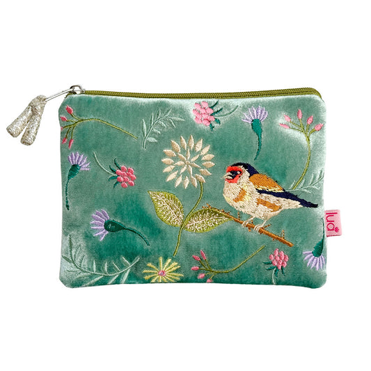 Goldfinch Purse (Aqua green)