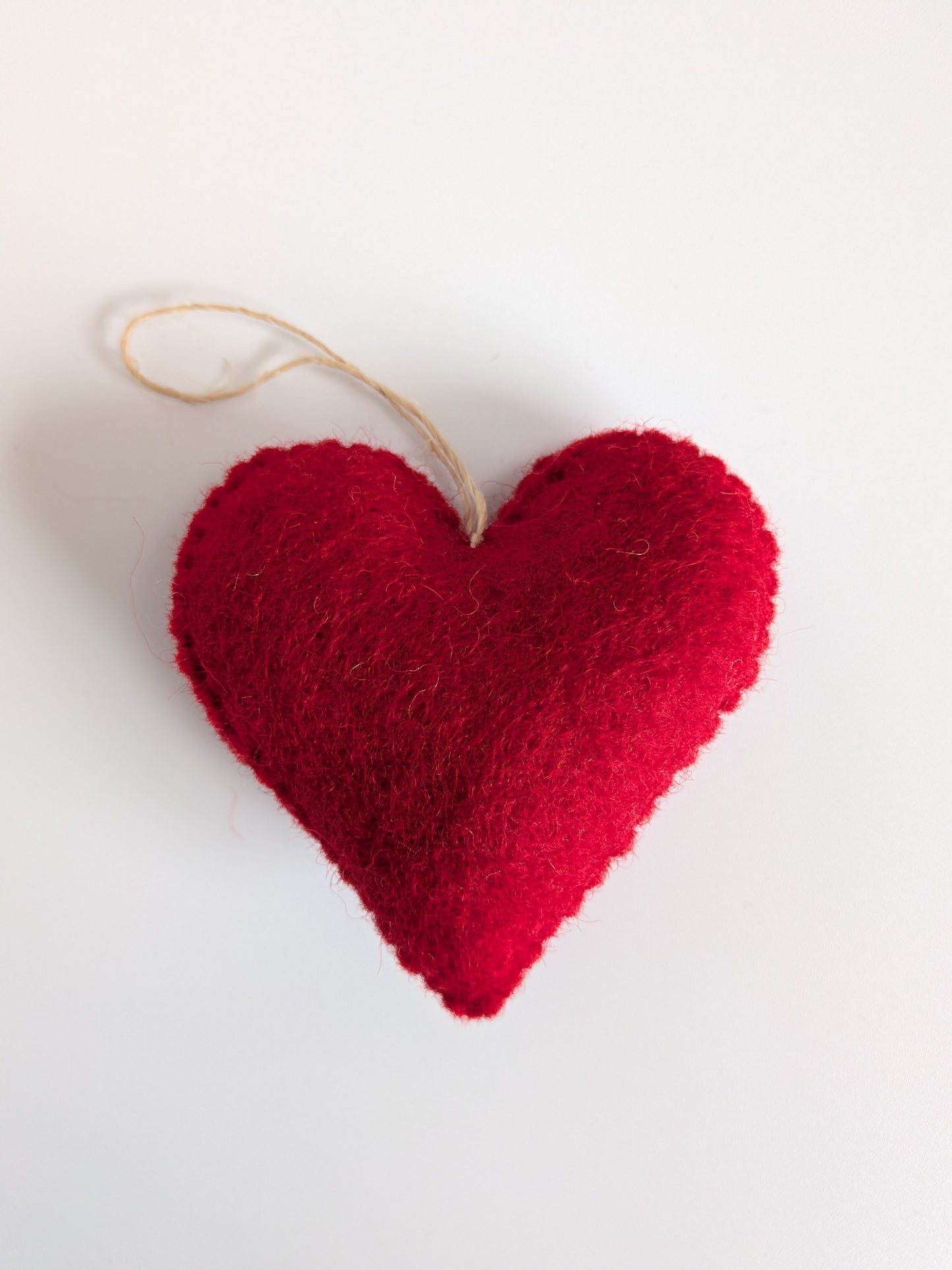 Handmade Red Felt Heart