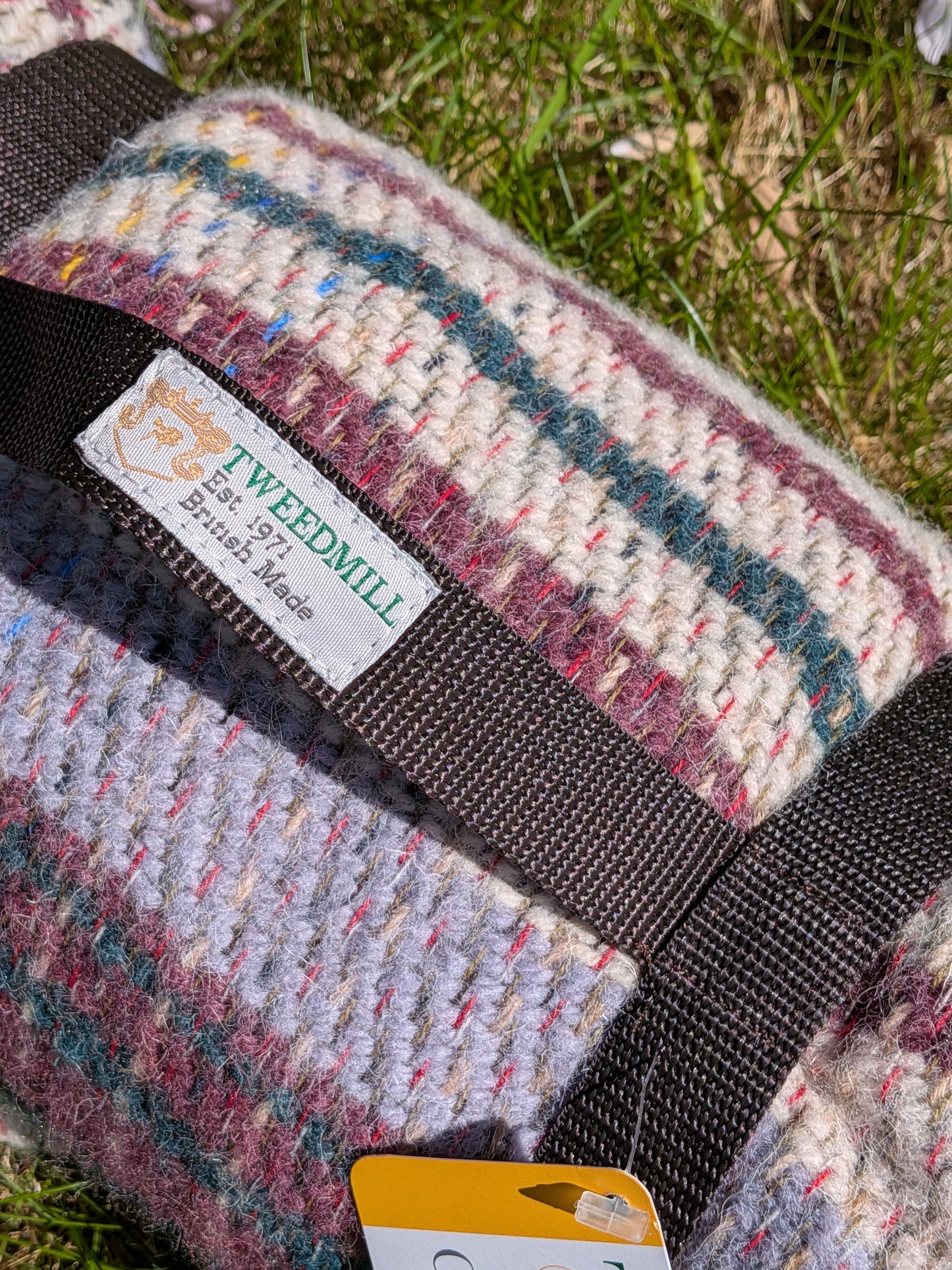 Tweedmill - Picnic Rug Roll - Recycled Wool 145x145cms - Blue/Green/Claret Mix