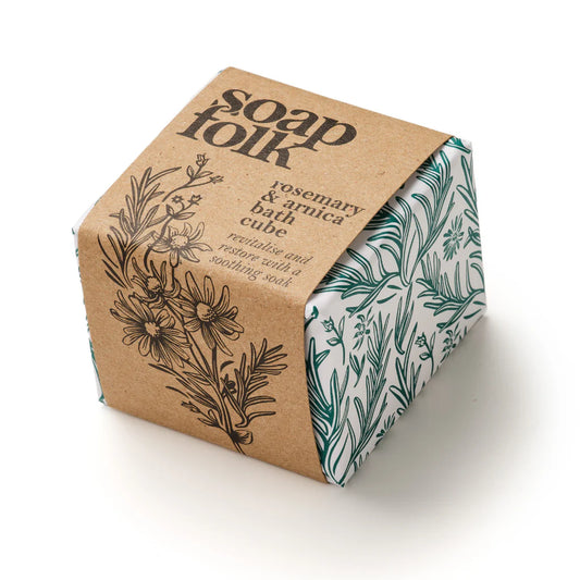 Soap Folk Rosemary & Arnica Bath Cube (Vegan)