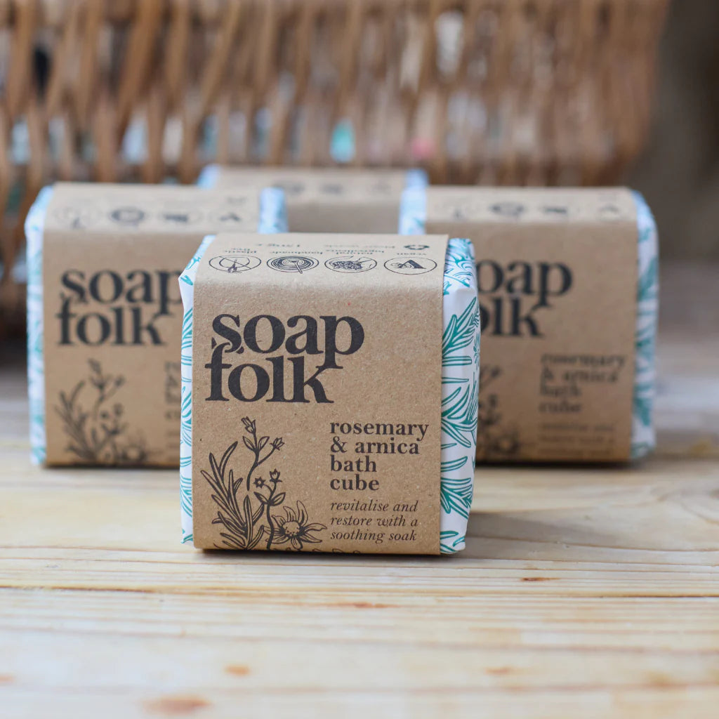 Soap Folk Rosemary & Arnica Bath Cube (Vegan)