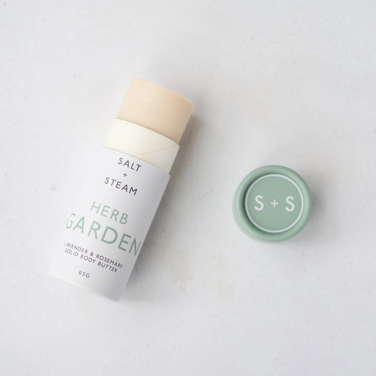 Salt & Steam Herb Garden - Lavender & Rosemary Solid  Body Butter Tube 65g