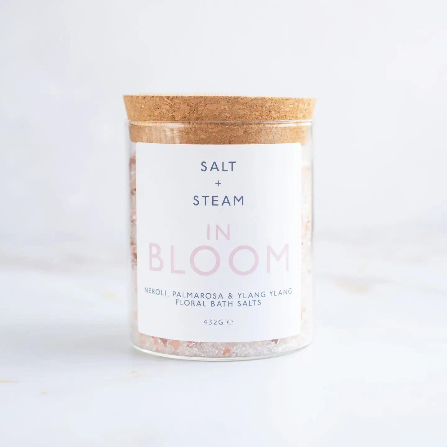 Salt & Steam 'In Bloom' - Rose, Neroli & Palmarosa Bath Salts 432g