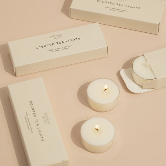 3 pack of scented tea lights