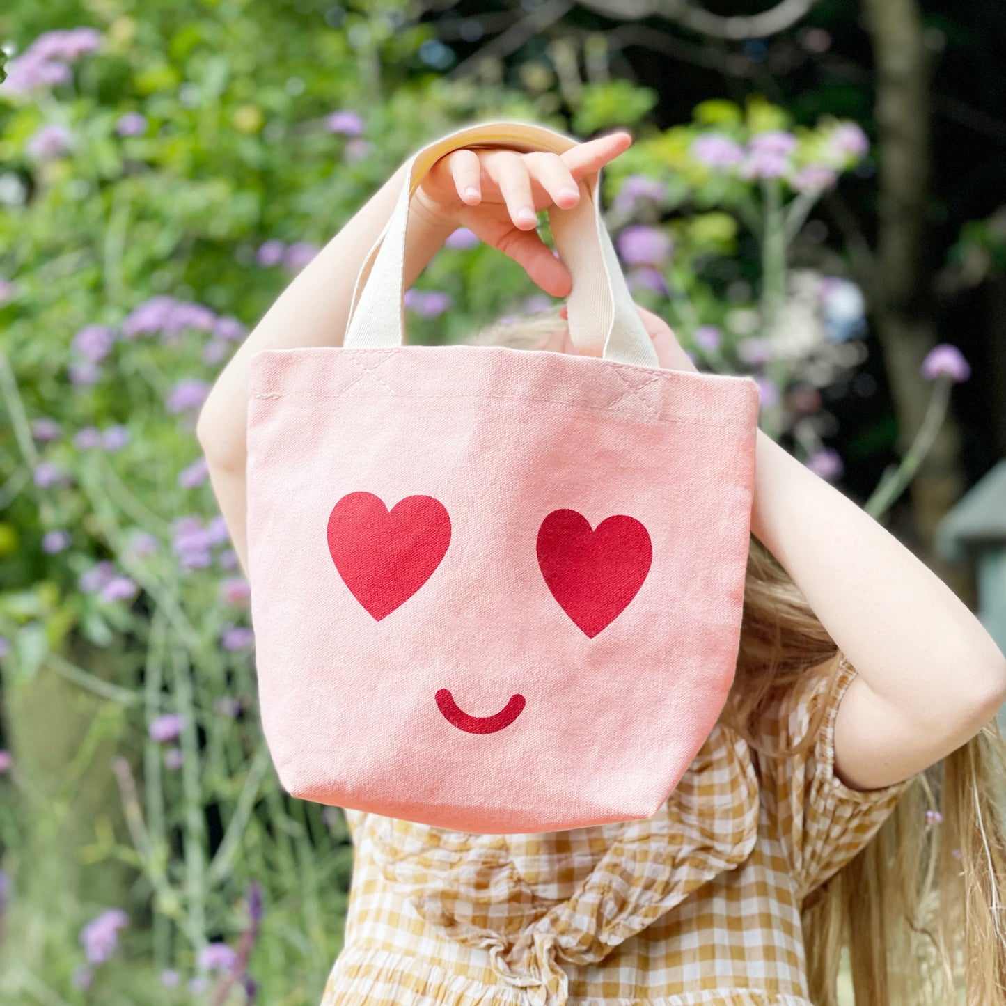 Heart Eyes - Little Pink Canvas Bag