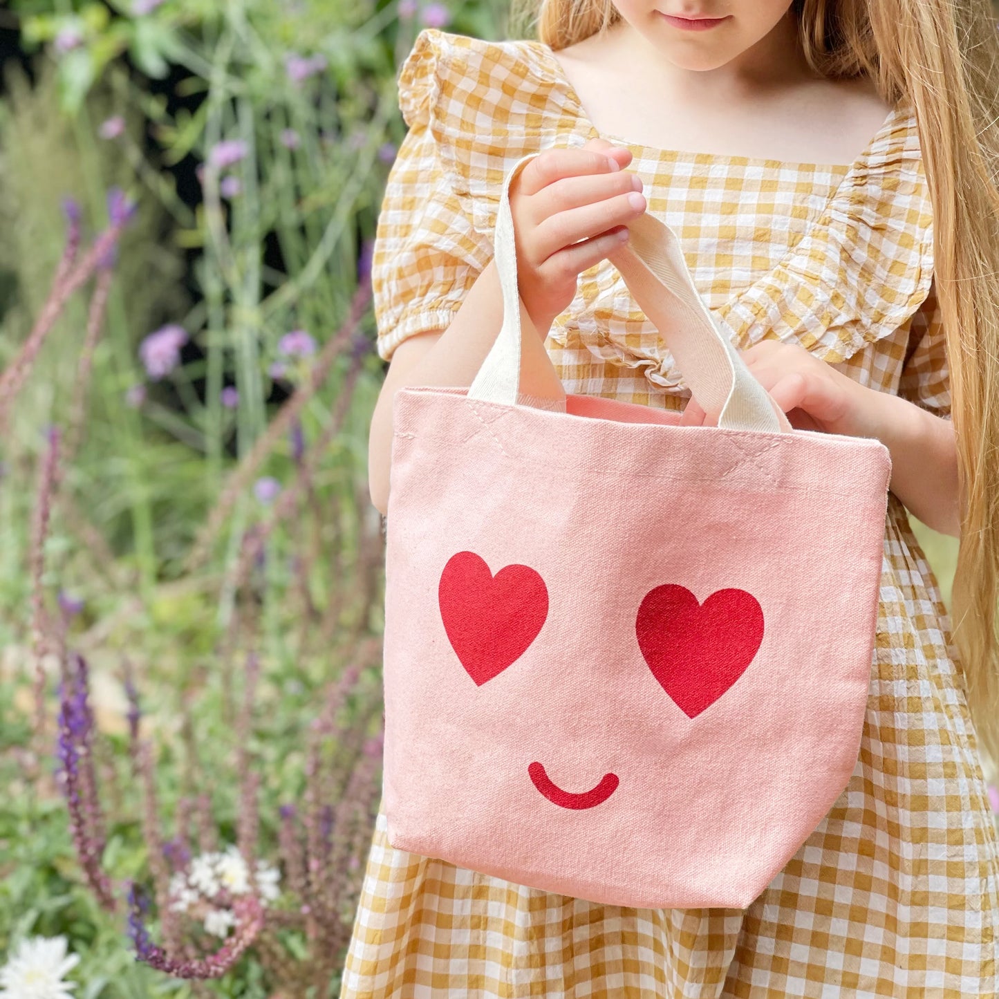 Heart Eyes - Little Pink Canvas Bag