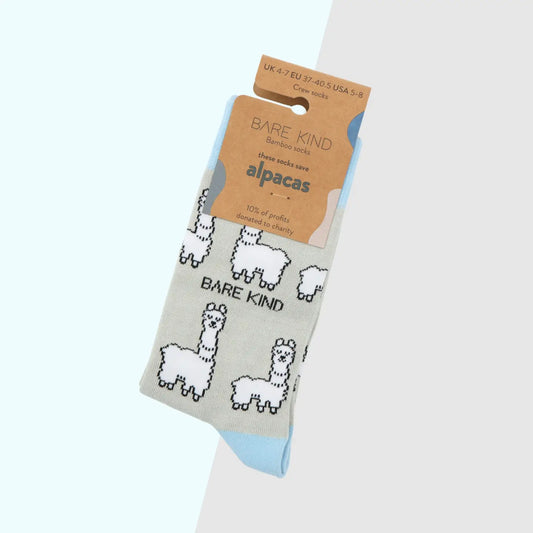 Save the Alpaca Bamboo Socks