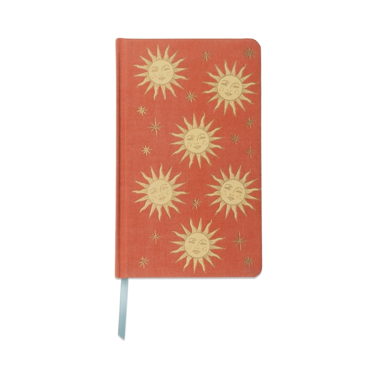 Celestial Bookcloth Journal - Terracotta Sun by Designworks Collective