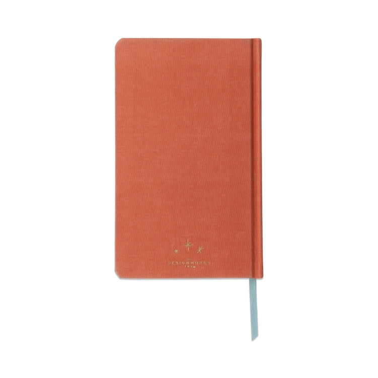 Celestial Bookcloth Journal - Terracotta Sun by Designworks Collective