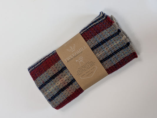 Tweedmill Recycled Rug 120x150cms - Claret/Blue/Grey Mix
