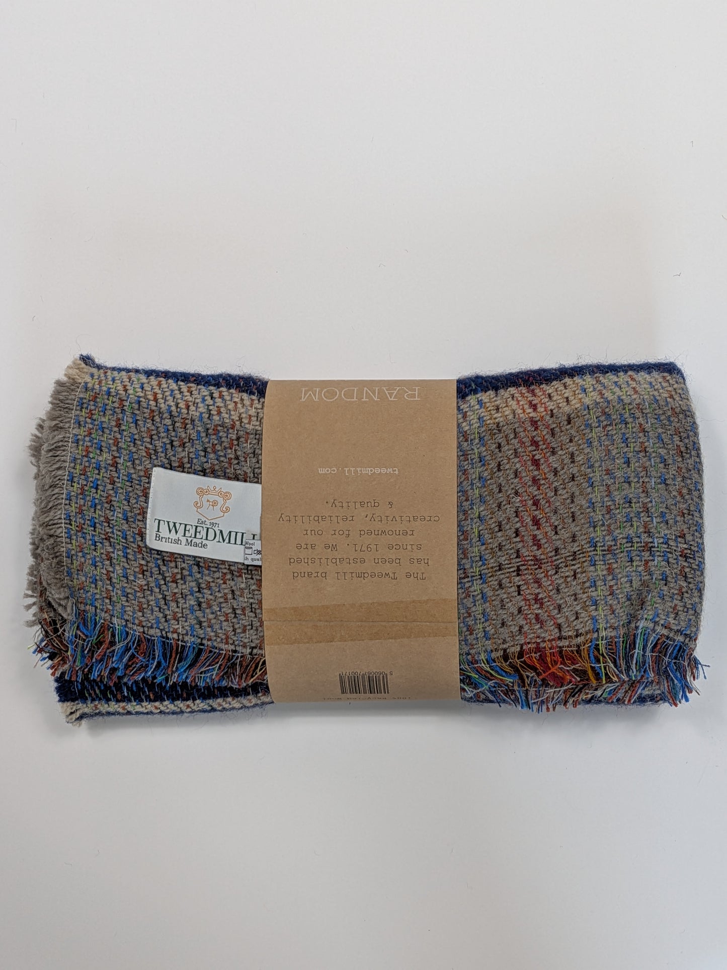 Tweedmill Recycled Rug 120x150cms - Claret/Blue/Grey Mix