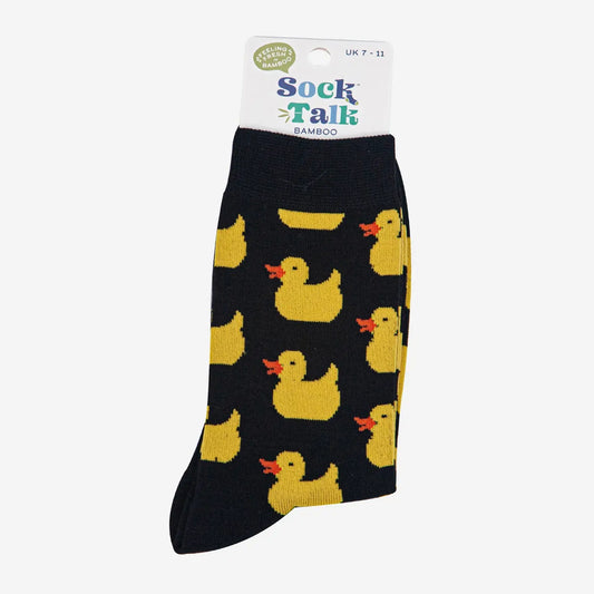 Black Rubber Duck Socks - Size 7-11